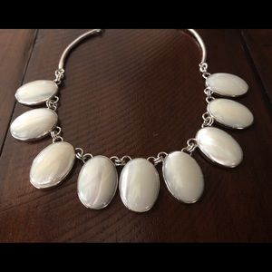 Sterling silver and shell necklace